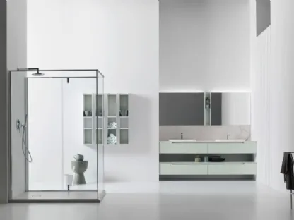 Mobile da Bagno sospeso Gold 05 laccato The verde di Arcom